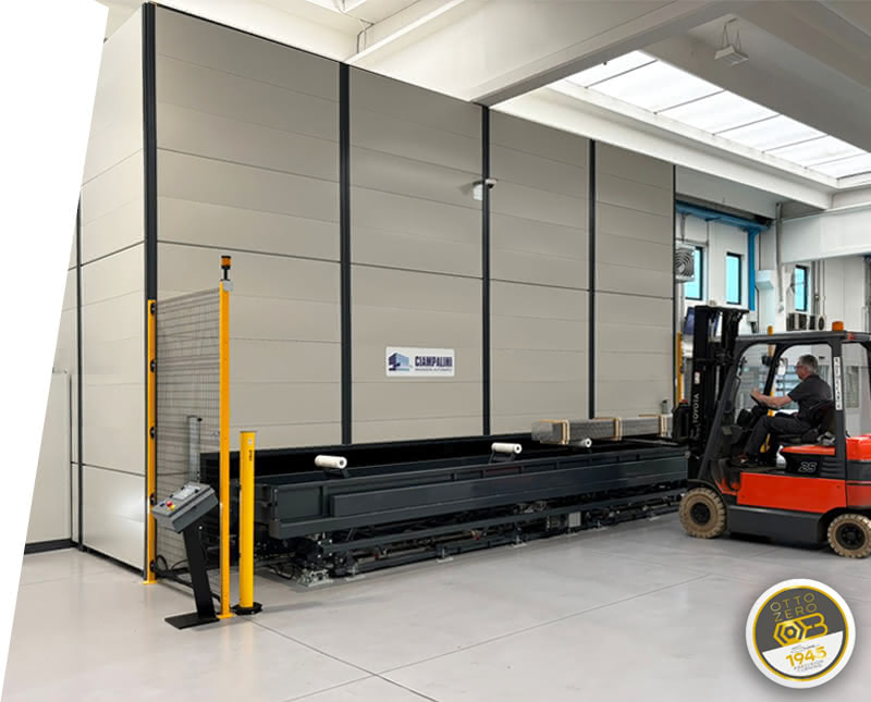 Magasin vertical automatique pour barres chez Eredi Baitelli